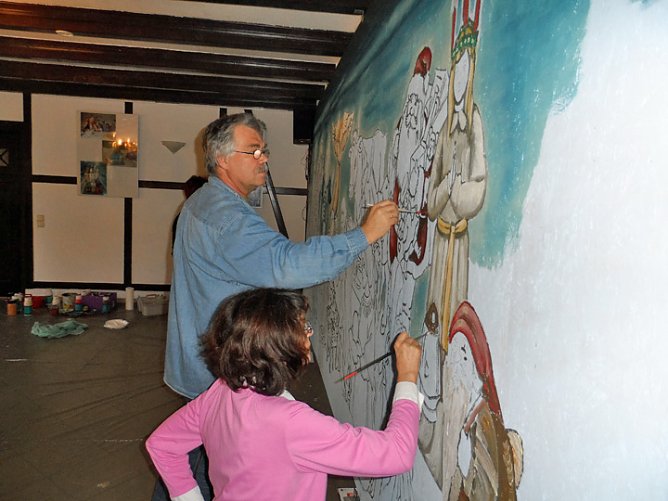 Thüringens größter Adventskalender (Foto: Kreisjugendring Roßleben) Thüringens größter Adventskalender (Foto: Kreisjugendring Roßleben)