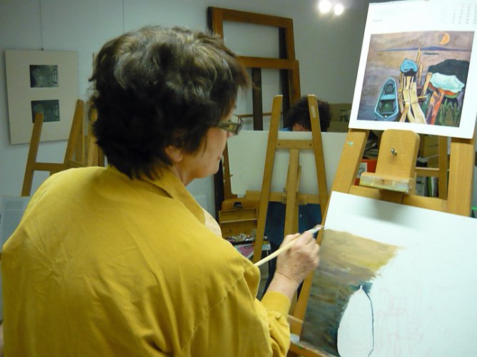 Malen wie die alten Meister (Foto: Fred Böhme) Malen wie die alten Meister (Foto: Fred Böhme)