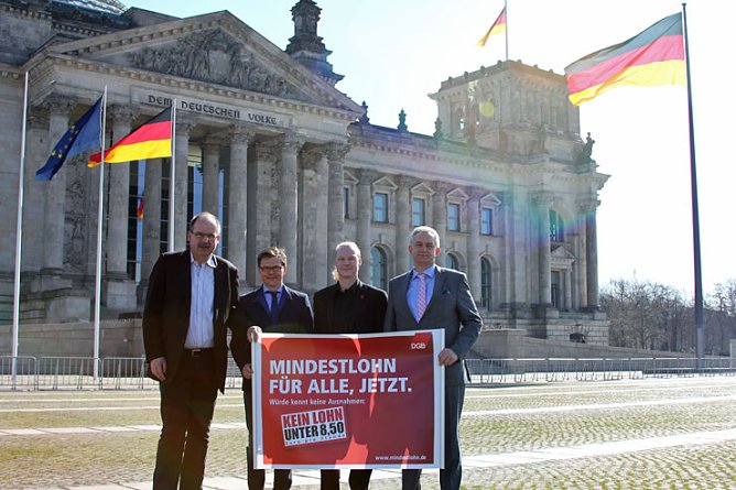 Mindestlohn ohne Wenn und Aber (Foto: Daniel Kr&uuml;ger)