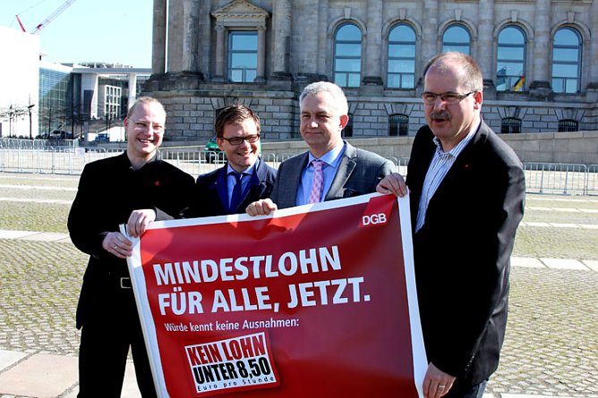 Mindestlohn ohne Wenn und Aber (Foto: Daniel Kr&uuml;ger)