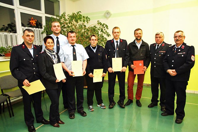 Sie garantieren die Hilfe bei Gefahr im Helbed&uuml;ndorf. (Foto: G&uuml;nter Herting)