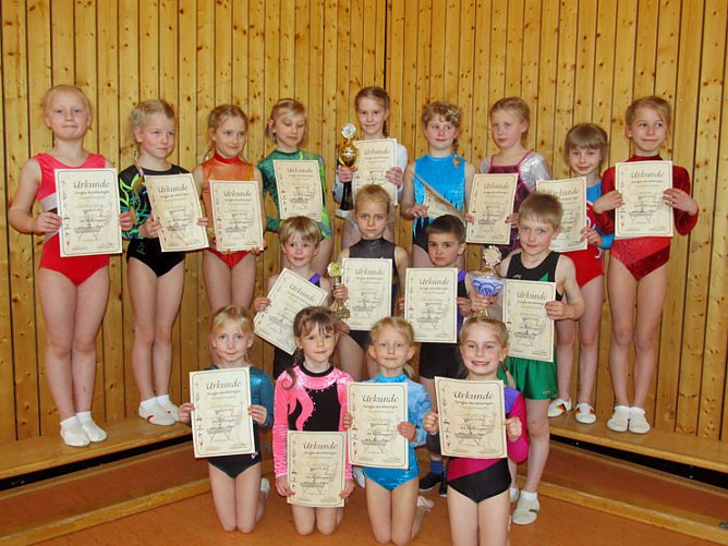 Beginn der Wettkampfsaison f&uuml;r die J&uuml;ngsten (Foto: SV Gl&uuml;ckauf Sondershausen Turnen)