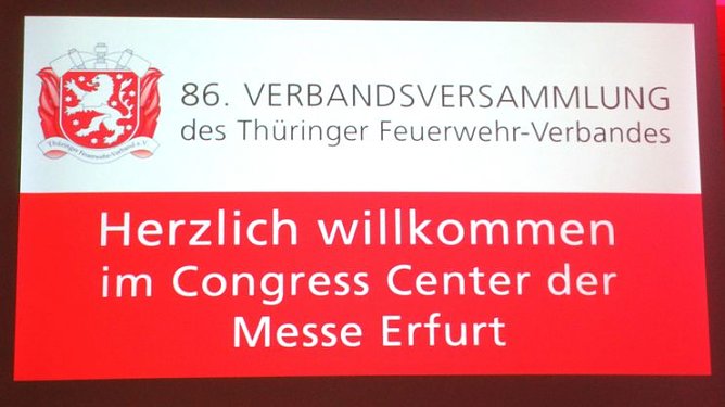 86. Verbandsversammlung des Th&uuml;ringer Feuerwehr-Verbandes (Foto: G&uuml;nter Herting)