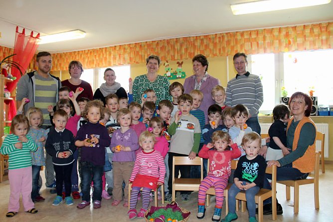 Abgeordnete Gudrun Holbe auf Ostertour (Foto: Wahlkreisb&uuml;ro Gudrun Holbe)