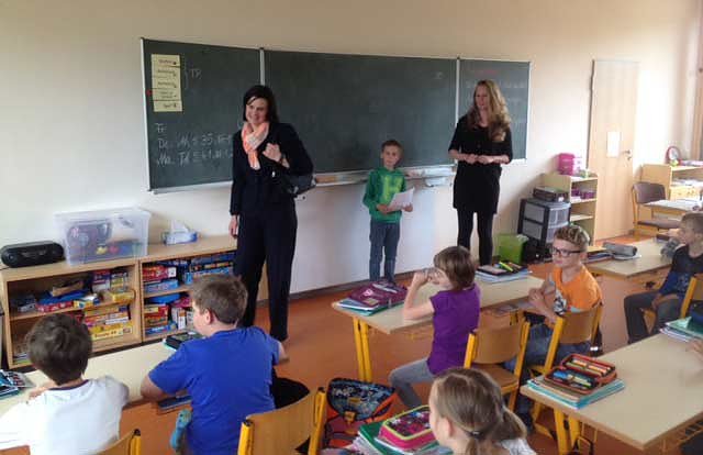 Landrätin in GS Wiehe (Foto: Landratamt Kyffhäuserkreis) Landrätin in GS Wiehe (Foto: Landratamt Kyffhäuserkreis)