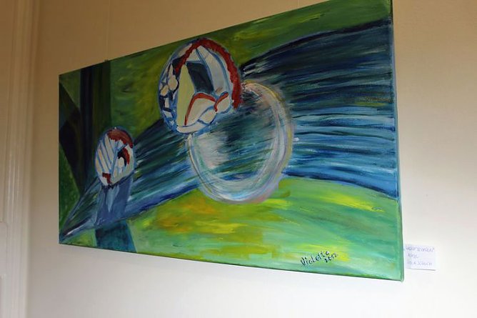 Neue Ausstellung in Musikschule (Foto: Karl-Heinz Herrmann) Neue Ausstellung in Musikschule (Foto: Karl-Heinz Herrmann)