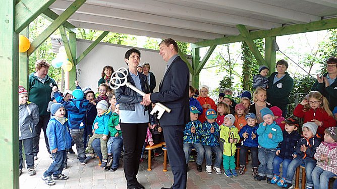 Villa wieder mit Kinderstimmen erf&uuml;llt (Foto: Kindervilla Bad Frankenhausen)