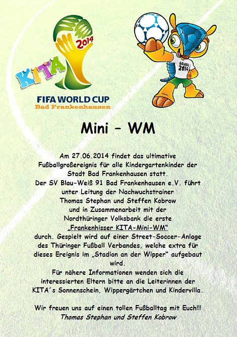 Mini � WM in Frankenhausen (Foto: Steffen Kobrow)