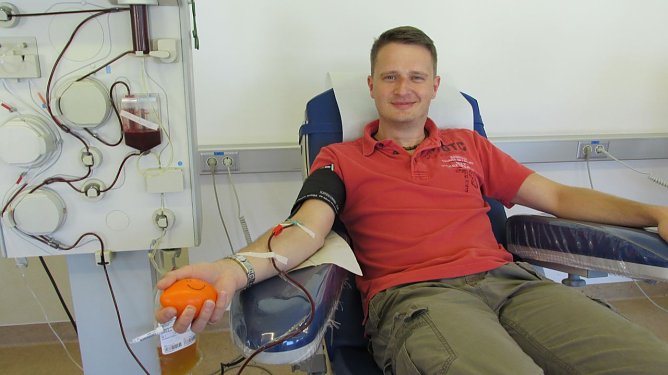 Betreuung w&auml;hrend der Spende (Foto: Plasma Service Europe GmbH)