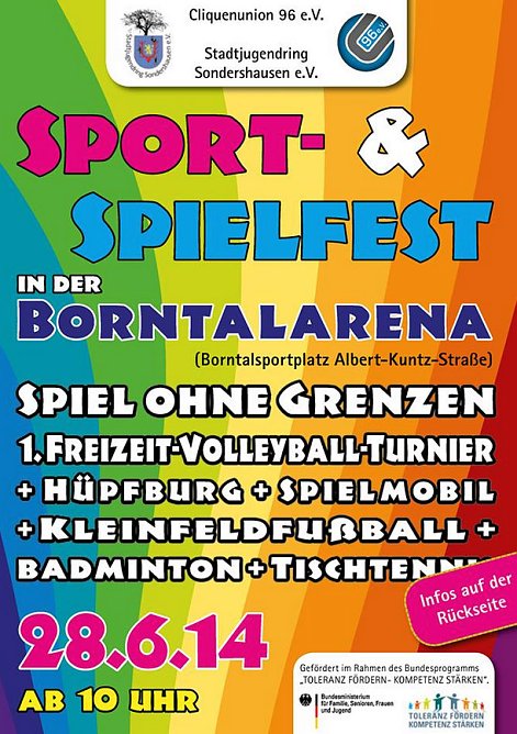 Sportfest auf dem Borntalsportplatz (Foto: Stadtjugendring)