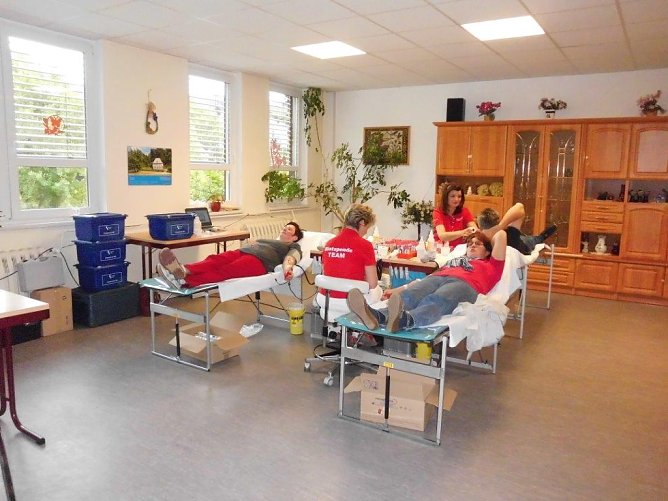 Blutspende f&uuml;r die "Arche Noah" (Foto: Kita Gro&szlig;furra)