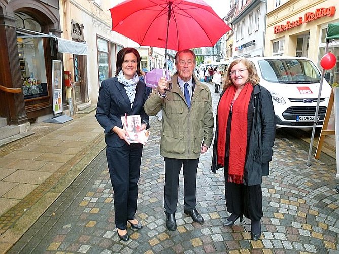 Franz M&uuml;ntefering in Sondershausen (Foto: J&uuml;rgen Kieper)