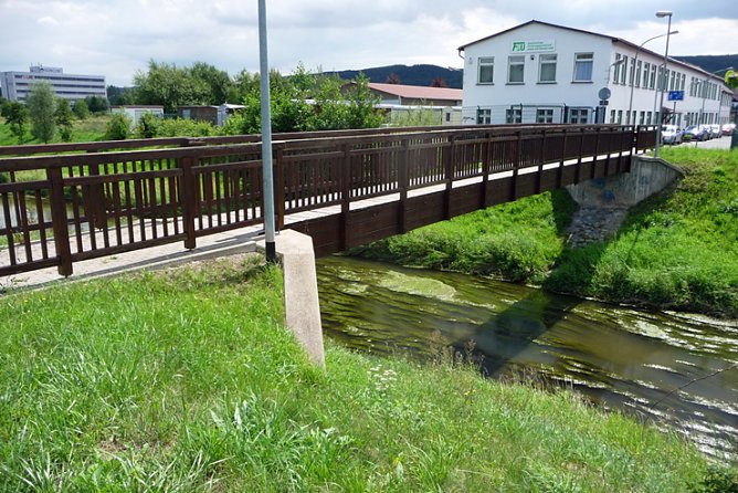 Fußgängerbrücke wird gesperrt (Foto: Stadt Sondershausen) Fußgängerbrücke wird gesperrt (Foto: Stadt Sondershausen)
