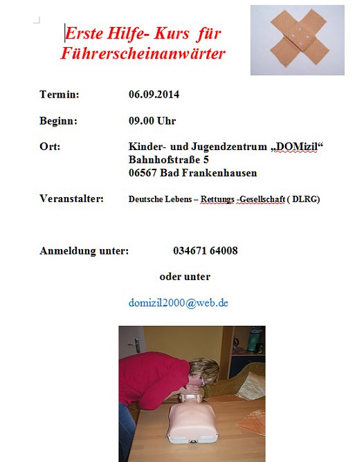 Termine, Termine (Foto: Domizil Bad Frankenhausen)