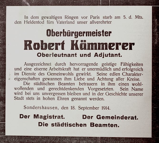 Heute vor 100 Jahren (Foto: Michael Glaser) Heute vor 100 Jahren (Foto: Michael Glaser)