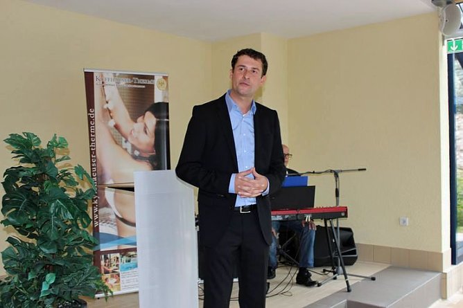 Viel Grund zum Feiern in der Therme (Foto: Karl-Heinz Herrmann) Viel Grund zum Feiern in der Therme (Foto: Karl-Heinz Herrmann)