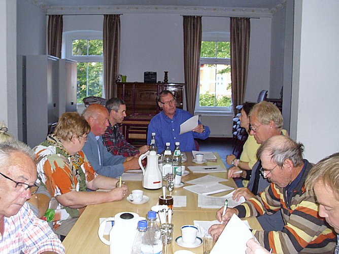 Beratungen des erweiterten Vorstandes der Gartenfreunde (Foto: Thomas Leipold)
