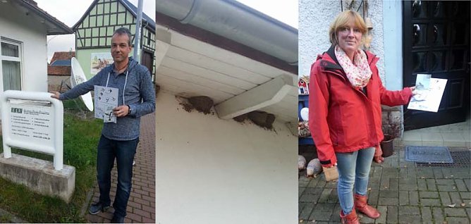 "Schwalbenfreundlich"- 2014 (Foto: NABU Kyffhäuserkreis) "Schwalbenfreundlich"- 2014 (Foto: NABU Kyffhäuserkreis)