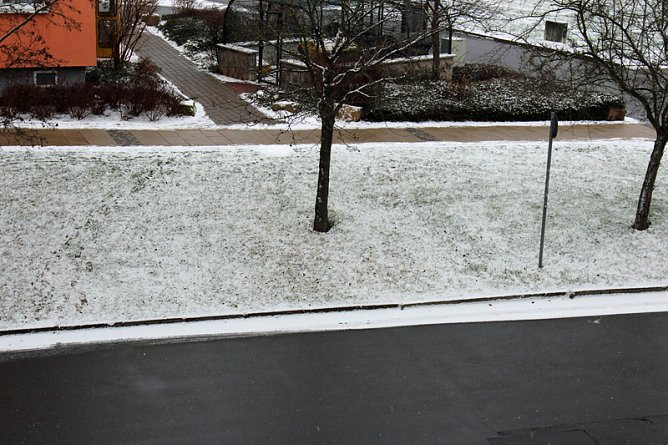 Reicht kaum zum Rodeln (Foto: Karl-Heinz Herrmann)