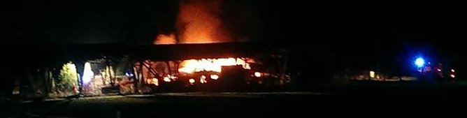 Brandstiftung in Hainrode (Foto: Feuerwehr Nohra)