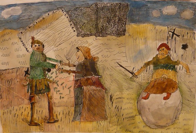 Justitia auf dem Schlachtberg (Foto: Fred Böhme Panoramamuseum) Justitia auf dem Schlachtberg (Foto: Fred Böhme Panoramamuseum)