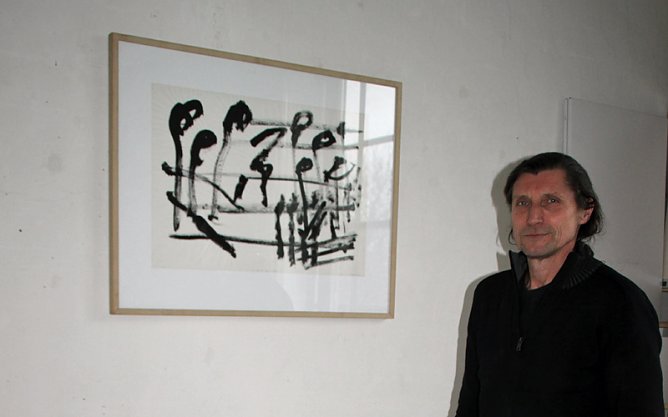 Bildhauer im Kulturcaf&eacute; (Foto: Th&uuml;ringer Landesmusikakademie Sondershausen)