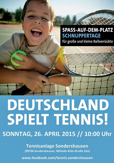 Deutschland spielt Tennis! (Foto: Blau-Wei&szlig; Sondershausen)