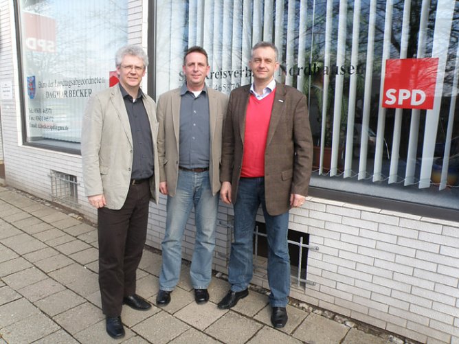 Steffen Lemme, Joachim Schwiderke und Andreas Wieninger (Foto: SPD) Steffen Lemme, Joachim Schwiderke und Andreas Wieninger (Foto: SPD)