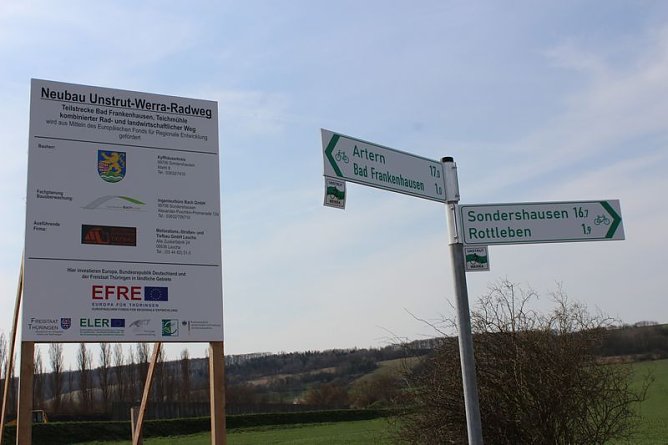 Positives und Negatives vom Unstrut-Werra-Radweg (Foto: Karl-Heinz Herrmann)