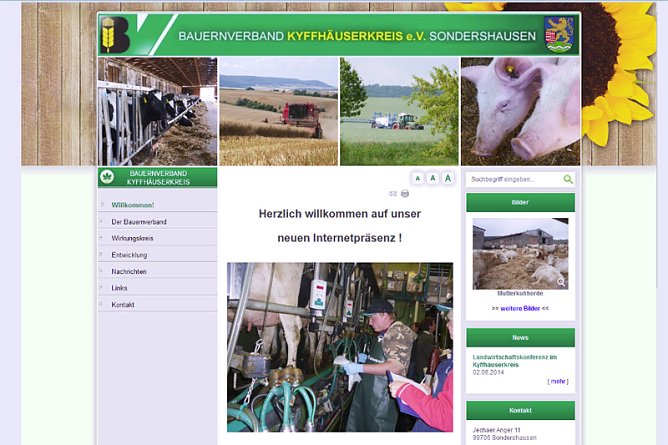 Kyffh&auml;user Bauern jetzt Online (Foto: Privat)