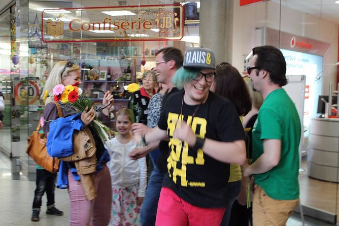 Flashmob in Sondershausen (Foto: Karl-Heinz Herrmann)