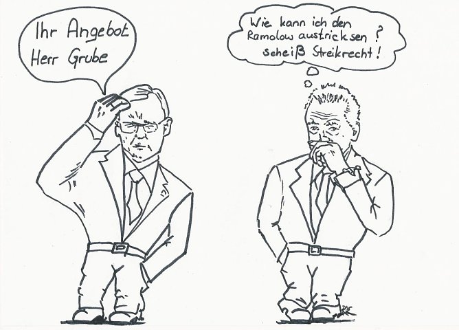 Karikatur (Foto: Harald Buntfu&szlig;)