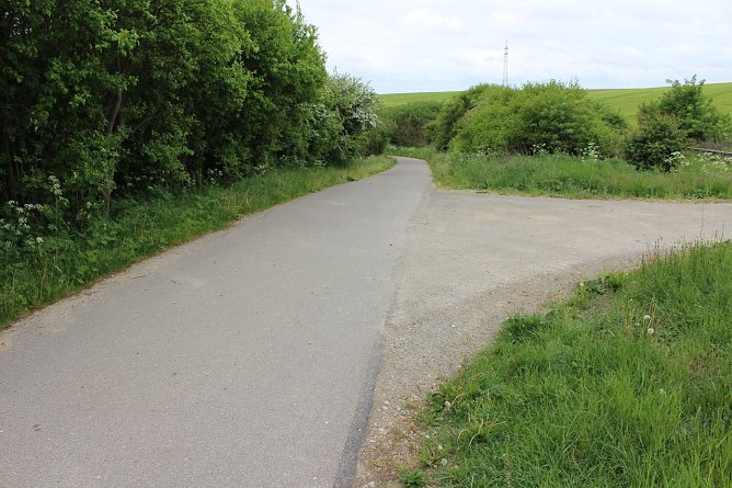 Jetzt schon Baum&auml;ngel am neuen Radweg? (Foto: Karl-Heinz Herrmann)
