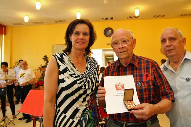 Ehrung f&uuml;r 60 Jahre (Foto: G&uuml;nter Herting)