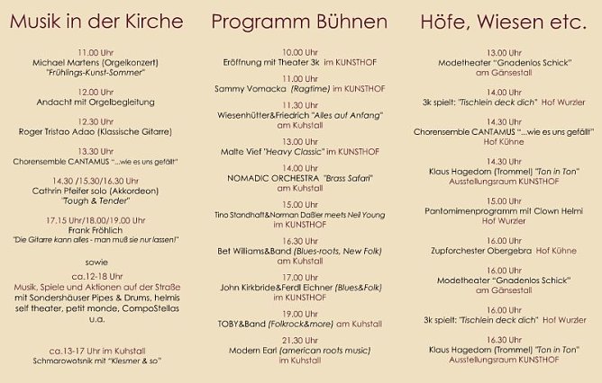 Der 25. Kunstmarkt lockt... (Foto: Kunsthof Friedrichsrode)