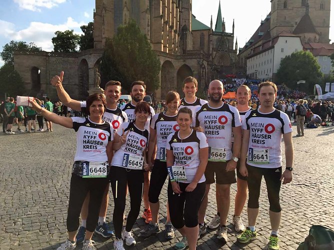 Unternehmenslauf 2015 in Erfurt (Foto: Landratsamt Kyffh&auml;userkreis)