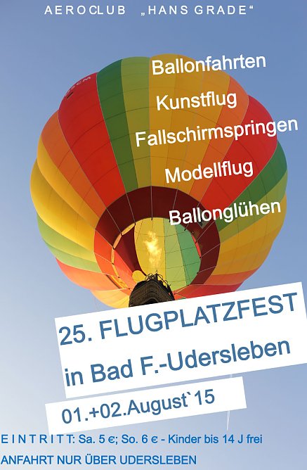 Das Jubil&auml;ums-Flugplatzfest naht (Foto: Marion Haas Aeroclub)