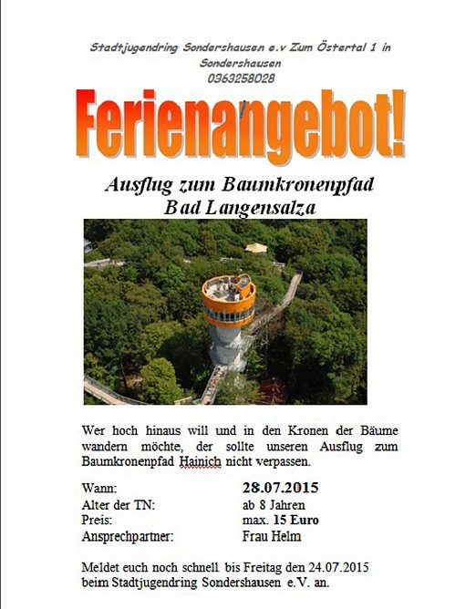 Termine, Termine... (Foto: Stadtjugendring) Termine, Termine... (Foto: Stadtjugendring)