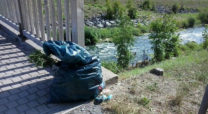 Müllbehälter im Schlosspark (Foto: Karl-Heinz Herrmann) Müllbehälter im Schlosspark (Foto: Karl-Heinz Herrmann)