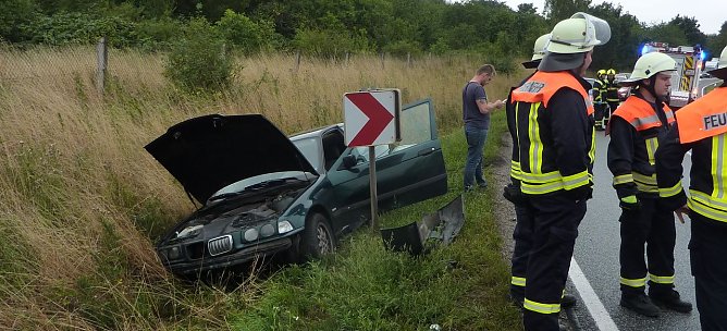 Unfall auf der B4 (Foto: nnz) Unfall auf der B4 (Foto: nnz)