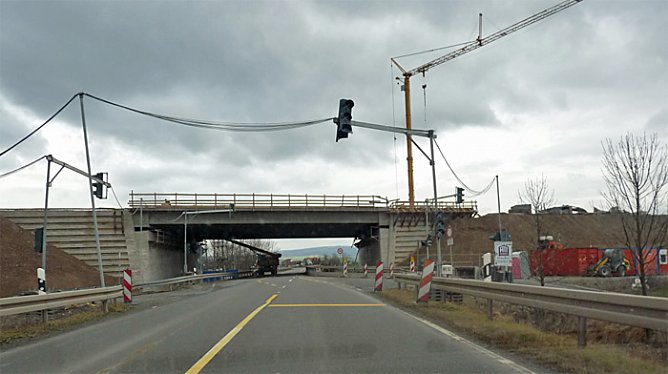 L&uuml;ckenschluss A71 (Foto: Karl-Heinz Herrmann)