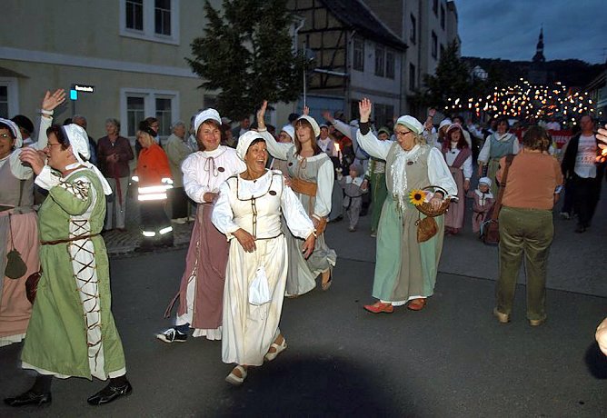 Bauernheer marschiert wieder (Foto: Stadt Bad Frankenhausen) Bauernheer marschiert wieder (Foto: Stadt Bad Frankenhausen)
