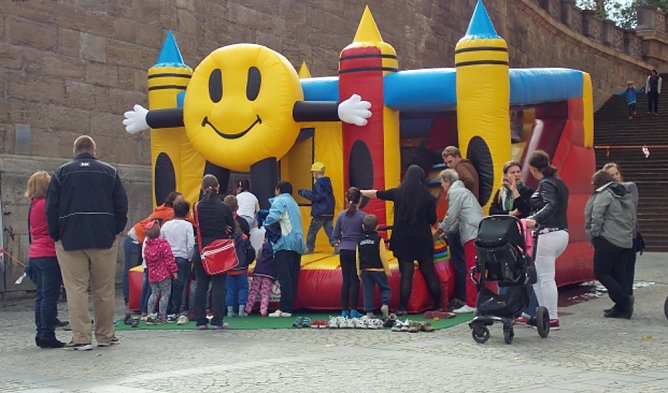 H&uuml;pfburg f&uuml;r den Stadtjugendring (Foto: Stadtjugendring)