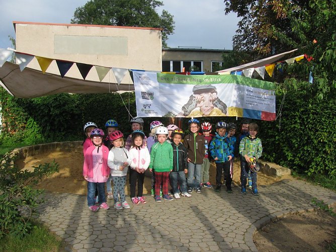 Verkehrssicherheitstag der Kita  Sonnenschein (Foto: Bernd M&uuml;ller)