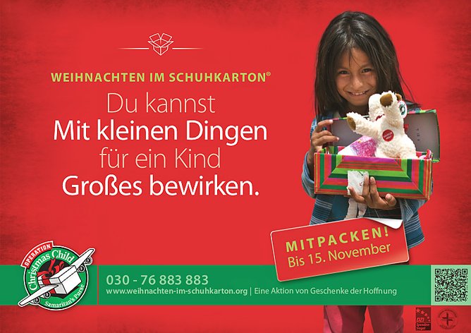 Erinnert an WEIHNACHTEN IM SCHUHKARTON (Foto: Privat)