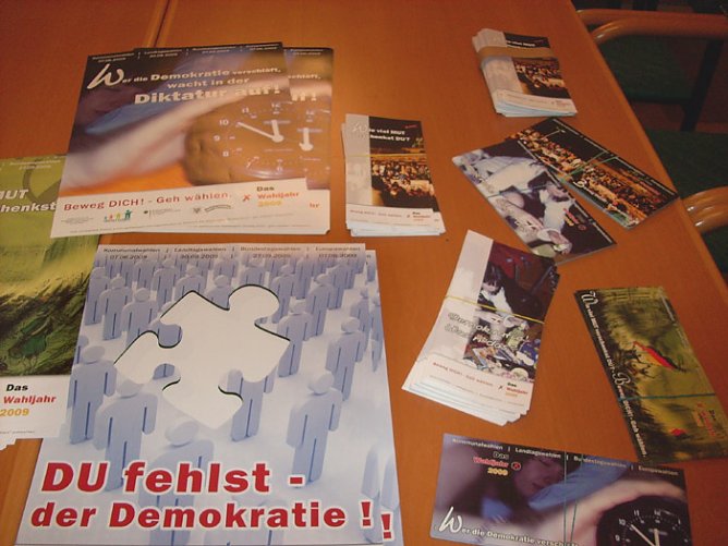 Beweg Dich, geh wählen! (Foto: Karl-Heinz Herrmann) Beweg Dich, geh wählen! (Foto: Karl-Heinz Herrmann)