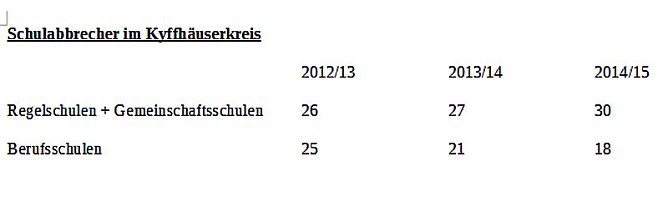 Schulabbrecher in der Diskussion (Foto: Landratsamt Kyffhäuserkreis) Schulabbrecher in der Diskussion (Foto: Landratsamt Kyffhäuserkreis)