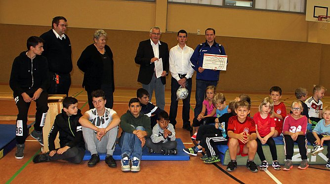 1:0 für ein Willkommen" (Foto: Bernd Wollweber) 1:0 für ein Willkommen" (Foto: Bernd Wollweber)