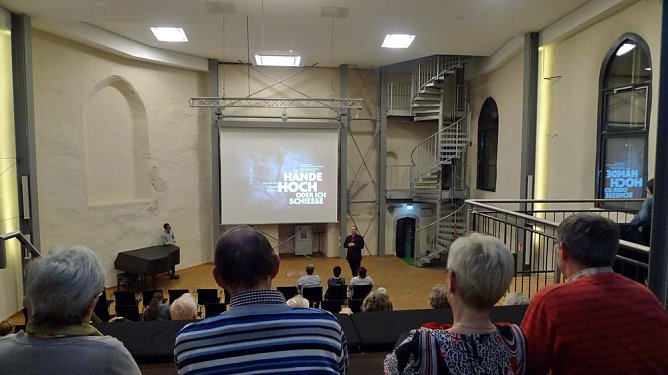 Rolf Herricht in der Cruciskirche (Foto: Edith Baars)