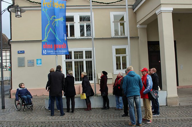 Nein zu Gewalt an Frauen (Foto: Karl-Heinz Herrmann) Nein zu Gewalt an Frauen (Foto: Karl-Heinz Herrmann)